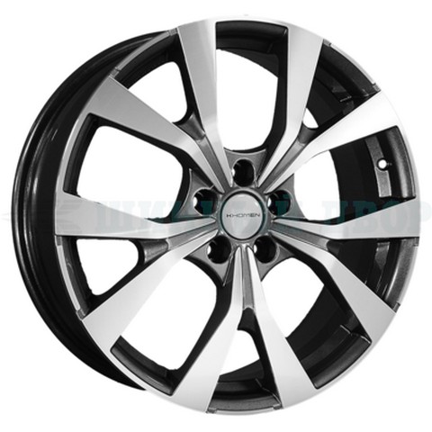 Авто диск Khomen Khw1906 5x108 R19 литой черный с полировкой et45 d65,1