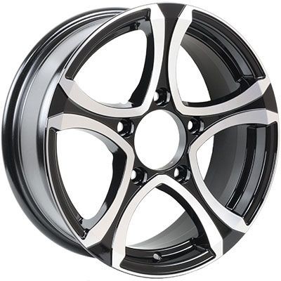 Авто диск Venti 1610 5x139,7 R16 литой черный с полировкой et40 d98,1