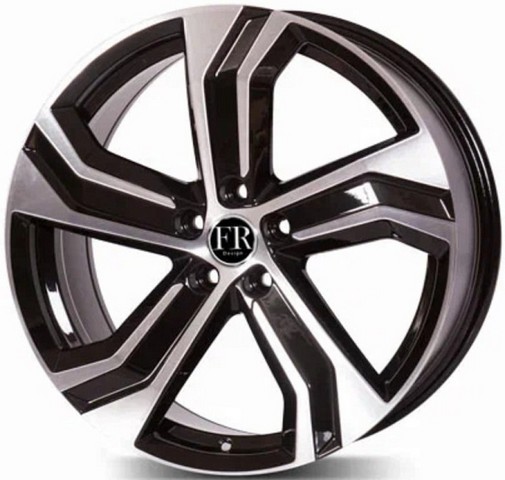 Авто диск Fr Replica V5601 5x108 R19 литой черный матовый с полировкой et42,5 d63,4