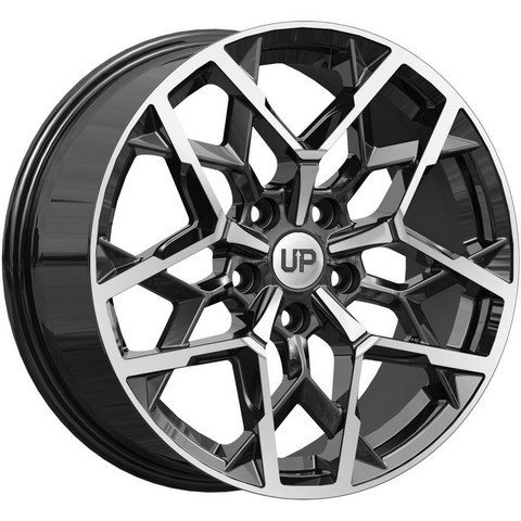 Авто диск Wheels Up Up110 5x114,3 R17 литой черный с полировкой et45 d67,1