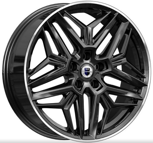 Авто диск K&K Колумб Алмаз Черный 5x112 R19 литой черный с полировкой et34 d66,6