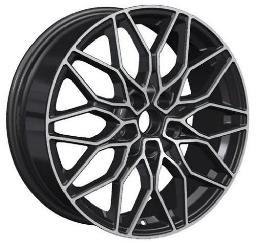 Авто диск Carwel Тим 5x108 R18 литой черный с полировкой et45 d65,1