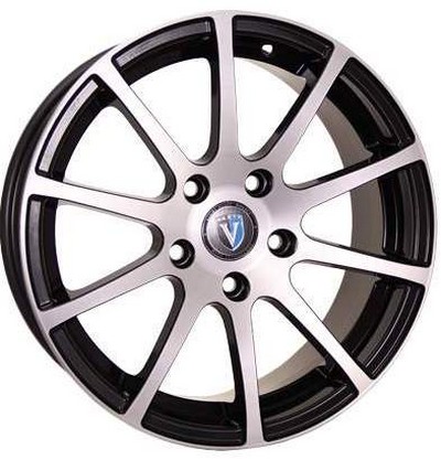 Авто диск Venti 1603 5x114,3 R16 литой черный с полировкой et45 d67,1