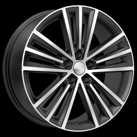 Авто диск Skad Манчестер Алмаз 5x108 R19 литой черный с полировкой et50 d63,4