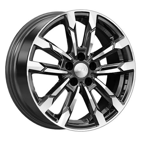 Авто диск Skad Кения Алмаз 5x114,3 R16 литой черный с полировкой et45 d54,1