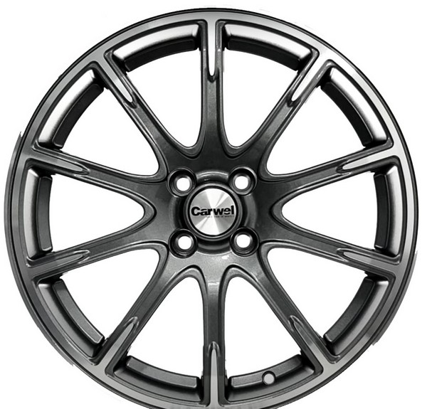 Авто диск Carwel Лада 4x100 R17 литой серебристый темный et43 d60,1