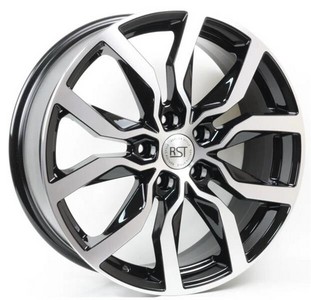 Авто диск Rst R138 5x114,3 R18 литой черный с полировкой et50 d54,1