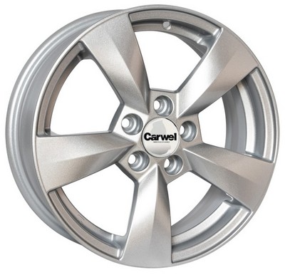 Авто диск Carwel Кета 5x100 R15 литой серебристый et40 d57,1