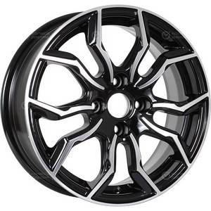 Авто диск Ifree Бохо Блэк Джек 4x98 R15 литой черный с полировкой et35 d58,6
