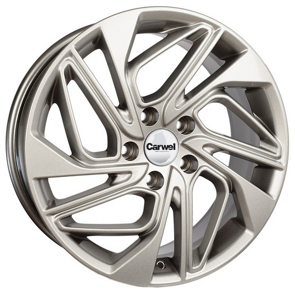 Авто диск Carwel Калкан 5x114,3 R17 литой серебристый et39 d60,1