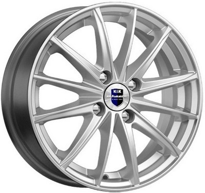 Авто диск K&K Пойнт Бланк Сильвер 4x100 R15 литой серебристый et50 d60,1
