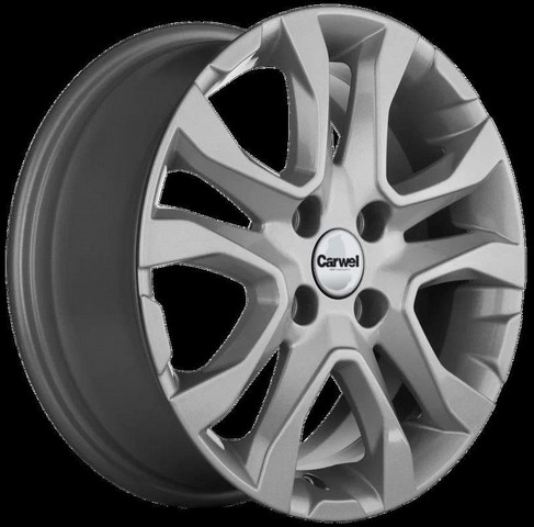 Авто диск Carwel Тобол 4x100 R15 литой серебристый et50 d60,1