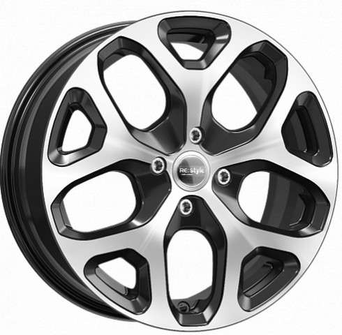 Авто диск Ifree Кс869 Блэк Джек 5x114,3 R16 литой черный с полировкой et50 d67,1