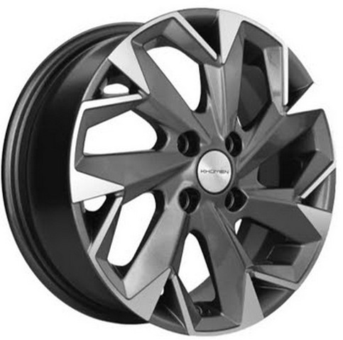 Авто диск Carwel Ильмень 4x100 R15 литой серебристый темный с полировкой et50 d60,1