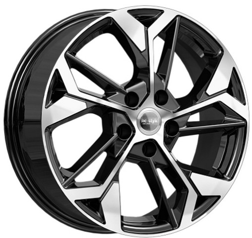 Авто диск Ifree Кс1062 Блэк Джек 5x114,3 R17 литой черный с полировкой et45 d67,1