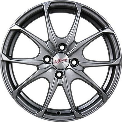 Авто диск Ifree Такеши Хай Вэй 4x100 R16 литой серебристый темный et40 d67,1