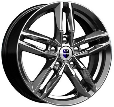 Авто диск K&K Sayan Дарк Платинум 5x105 R16 литой серебристый темный et39 d56,6