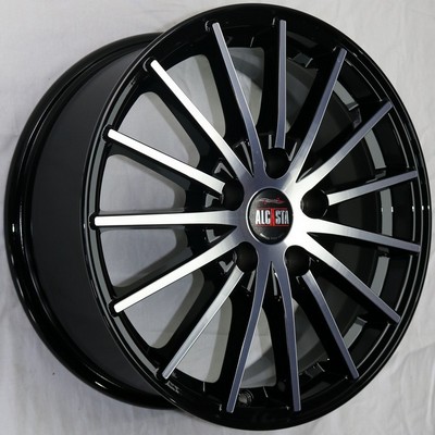 Авто диск Alcasta M60 5x114,3 R16 литой черный с полировкой et45 d66,1