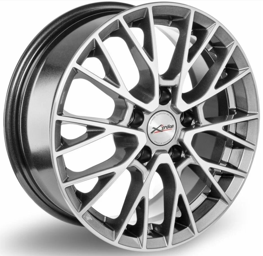 Авто диск X'Trike X-135 5x114,3 R16 литой серебристый темный с полировкой et40 d60,1