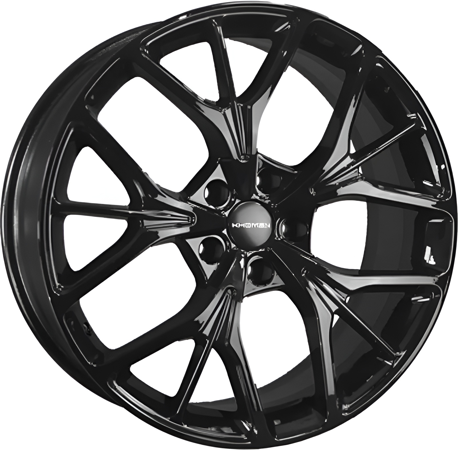 Авто диск Khomen Khw2012 5x120 R20 литой черный et30 d66,1