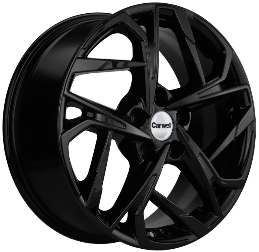 Авто диск Carwel Цаган 5x114,3 R17 литой черный et45 d60,1