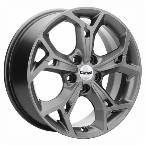 Авто диск Carwel Синтур 5x114,3 R17 литой серебристый темный et40 d66,1