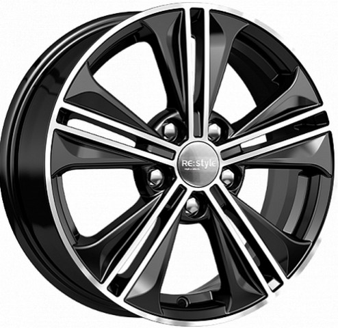 Авто диск Ifree Кс778 Блэк Джек 5x114,3 R16 литой черный с полировкой et47 d67,1