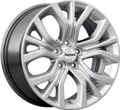 Авто диск Carwel Лум 5x120 R16 литой серебристый et51 d65,1