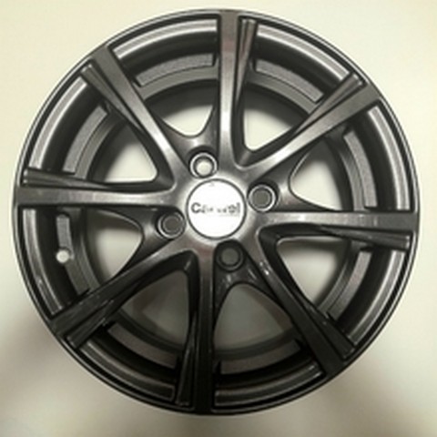 Авто диск Carwel Легран 4x100 R14 литой серебристый темный et39 d67,1