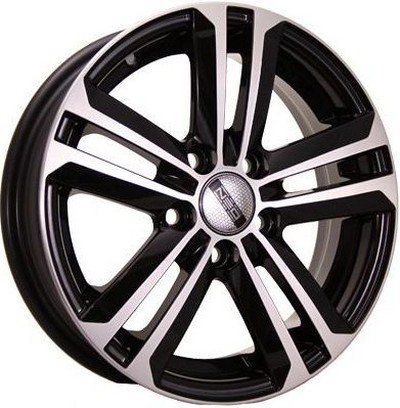 Авто диск Neo 428 5x100 R14 литой черный с полировкой et35 d57,1