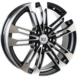Авто диск Rst R167 5x120x7 R17 et55 d65,1 литой черный с полировкой et55 d65,1