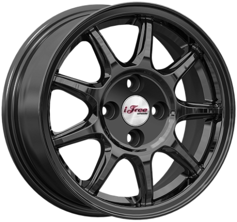 Авто диск Ifree Эвил Либерия 4x98 R14 литой черный et35 d58,6
