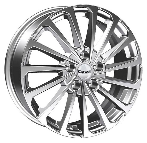 Авто диск Carwel Кагра 5x108 R17 литой серебристый et50 d63,4